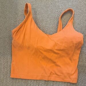Orange lululemon align tank size 4